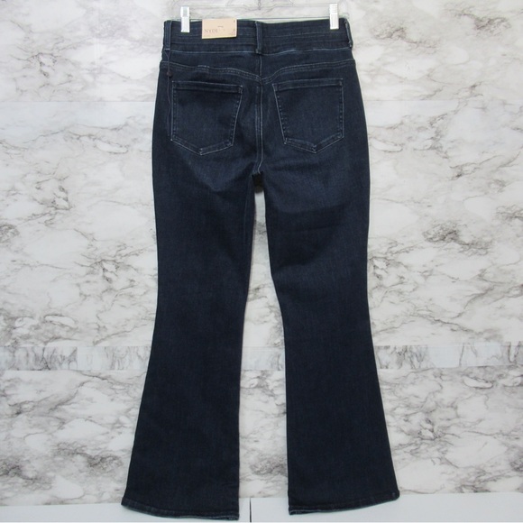 NYDJ High Rise Ava Daring Flare Denim Jeans Size 4 Paneled Waistband - Picture 5 of 17